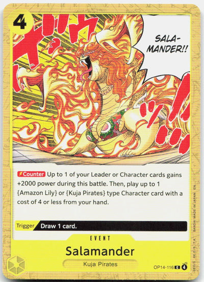 Salamander C The Azure Sea's Seven Release Event Cards OP14-116 NM