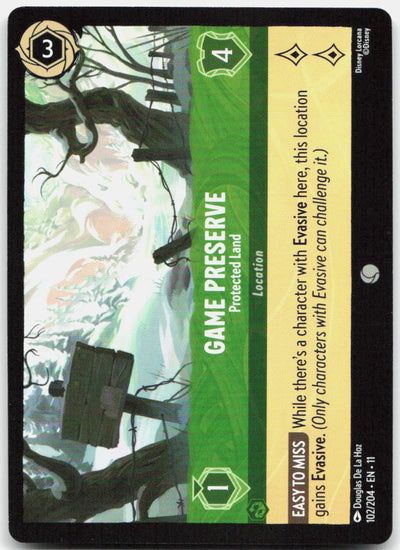 Game Preserve - Protected Land Common Winterspell 102/204 NM