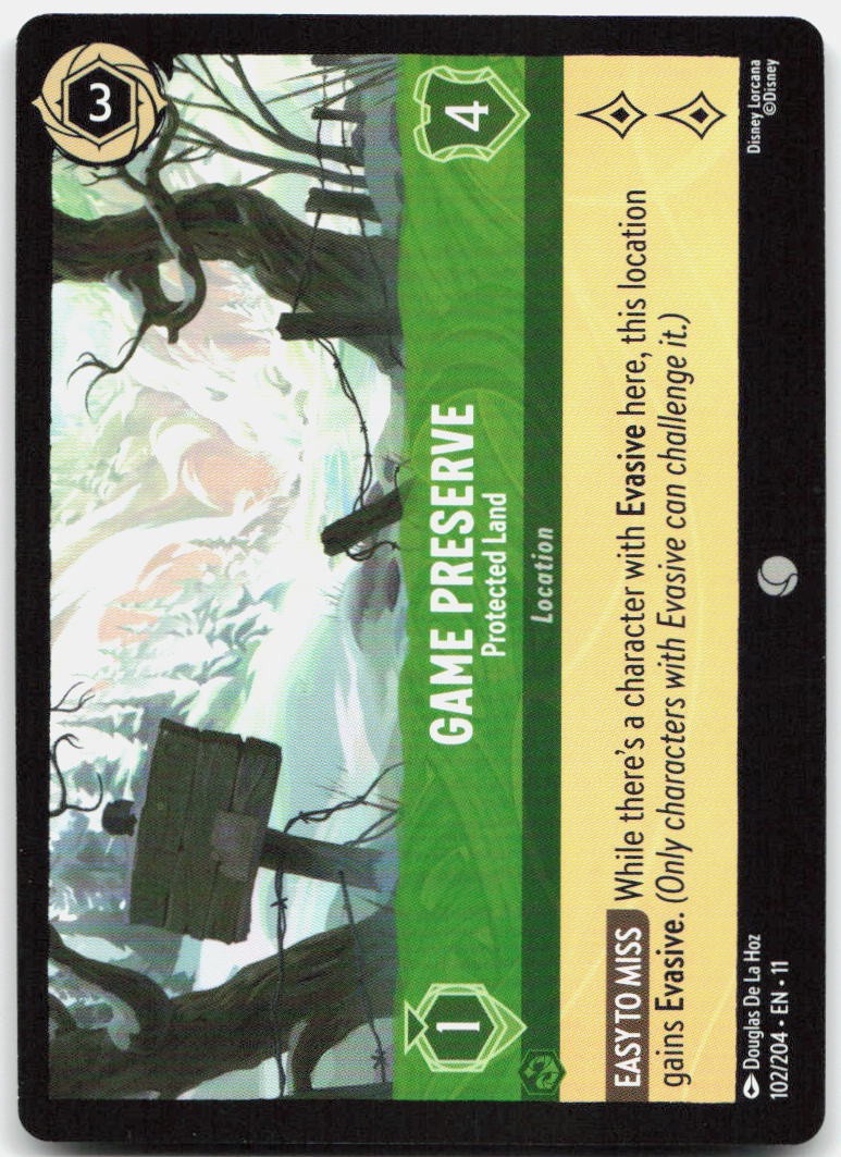 Game Preserve - Protected Land Common Winterspell 102/204 NM