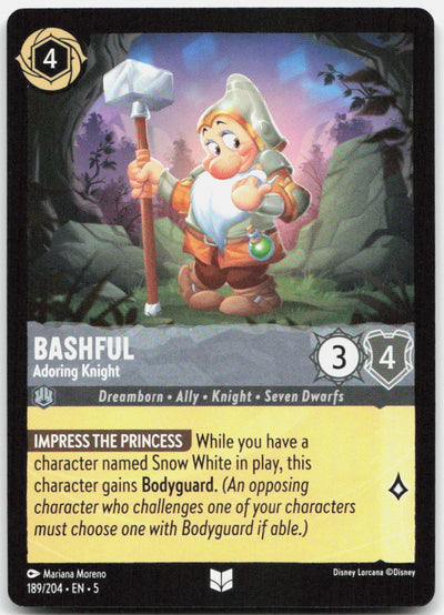 Bashful - Adoring Knight Uncommon Shimmering Skies 189/204 NM