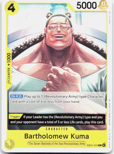 Bartholomew Kuma () C Adventure on Kami's Island Release Event Cards EB04-055 NM