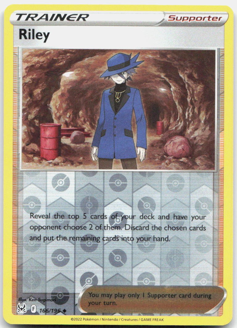 Riley Reverse Holo Uncommon SWSH11: Lost Origin 166/196 NM