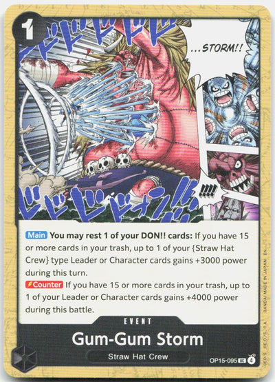 Gum-Gum Storm UC Adventure on Kami's Island OP15-095 NM