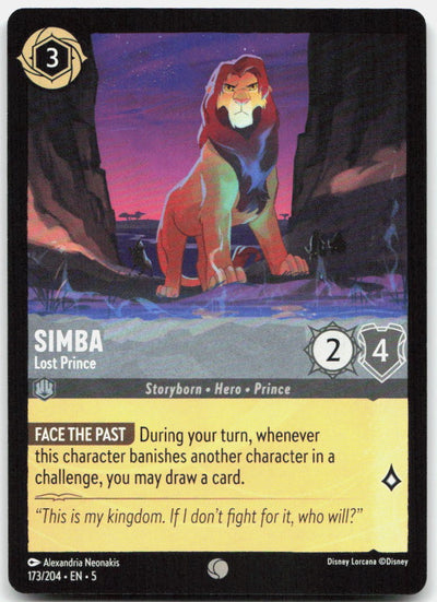 Simba - Lost Prince Common Shimmering Skies 173/204 NM