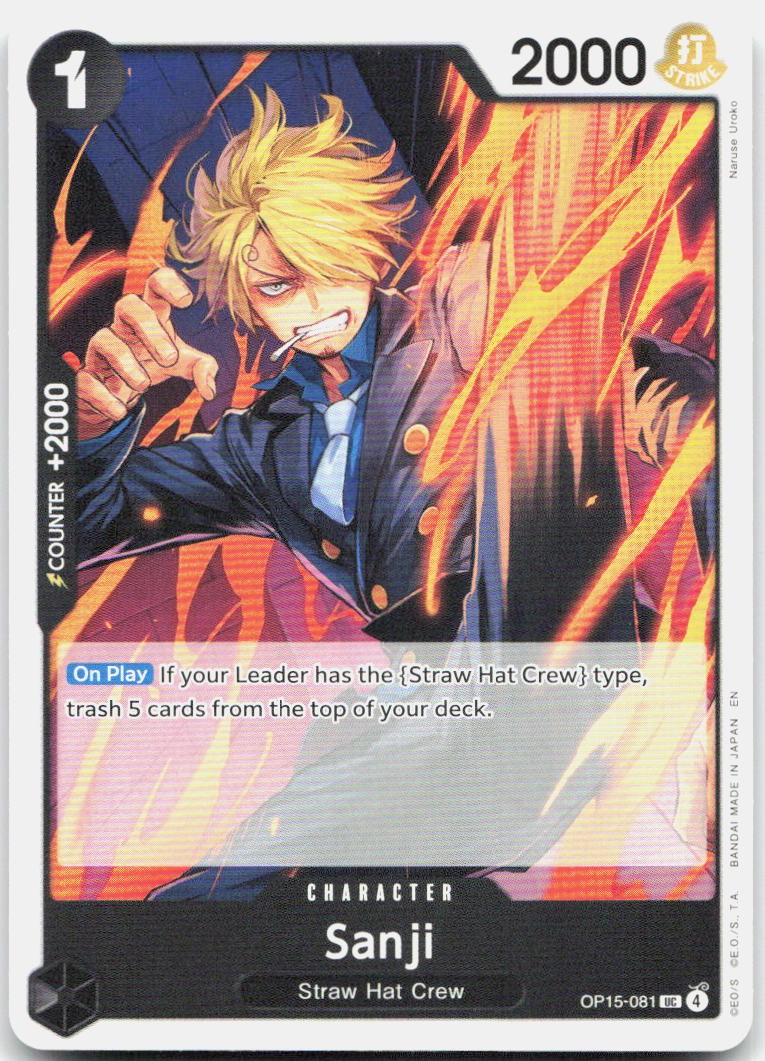 Sanji () UC Adventure on Kami's Island OP15-081 NM