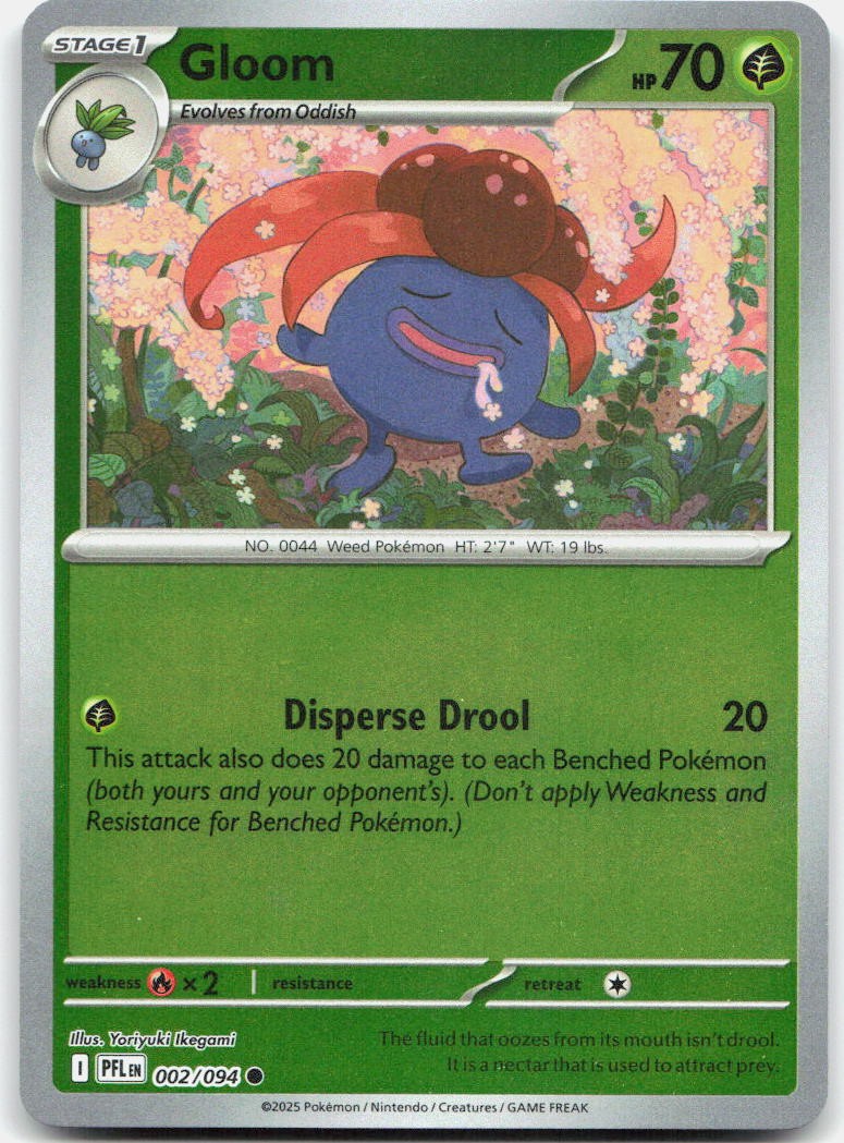 Gloom Reverse Holo Common ME02: Phantasmal Flames 002/094 NM
