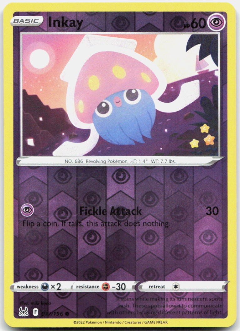 Inkay Reverse Holo Common SM - Unbroken Bonds 118/214 NM