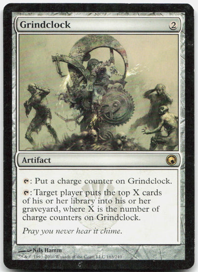 Grindclock 163 Rare Scars of Mirrodin Magic: The Gathering Lightly Played