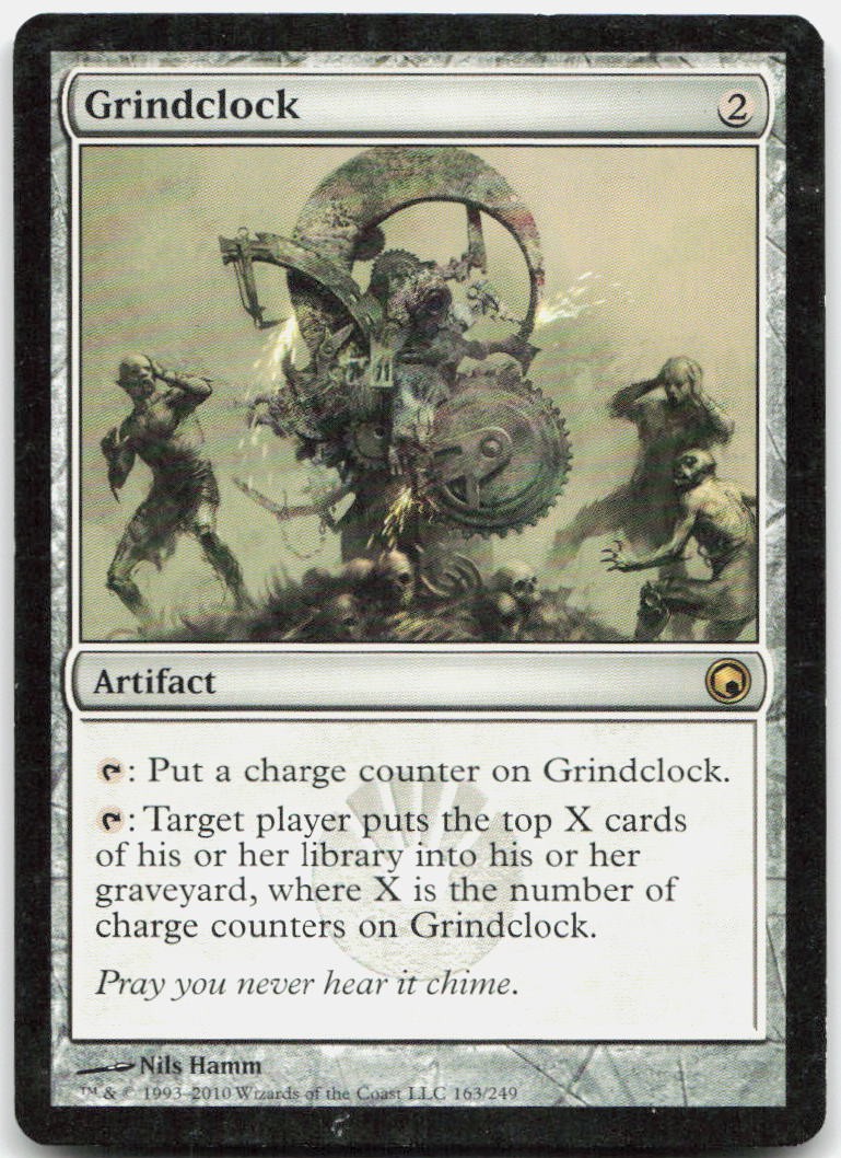 Grindclock 163 Rare Scars of Mirrodin Magic: The Gathering Lightly Played