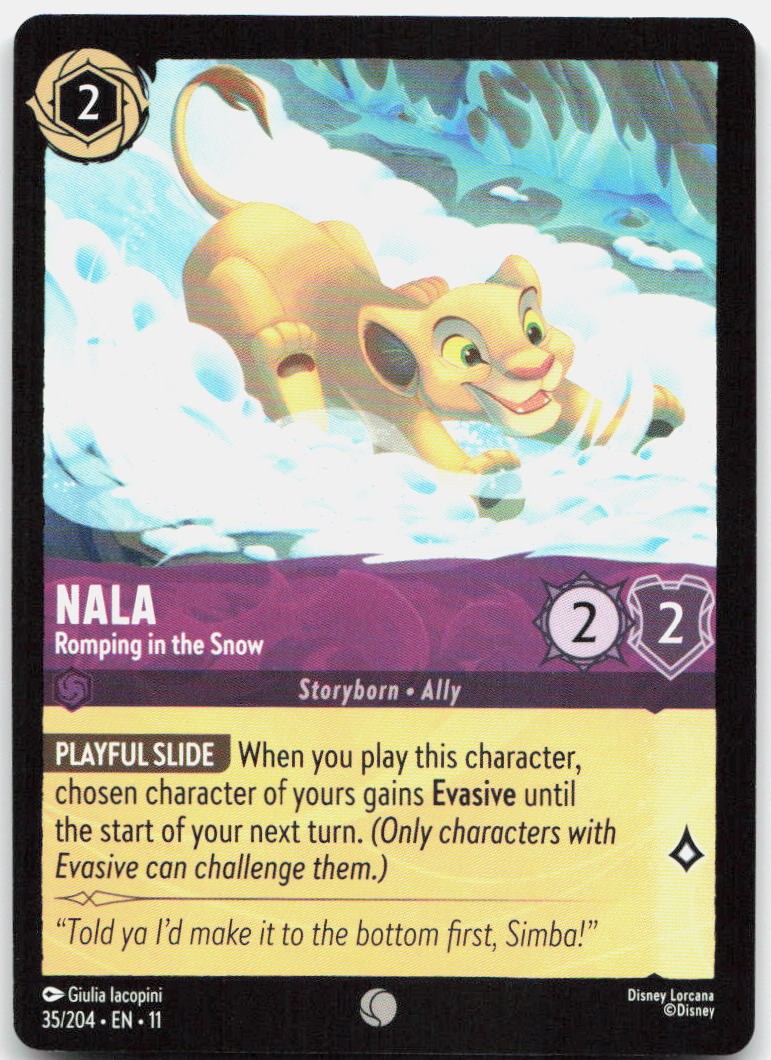 Nala - Romping in the Snow Common Winterspell 35/204 NM