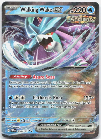 Walking Wake ex 050/162 Double Rare Temporal Forces Pokemon Holo Near Mint