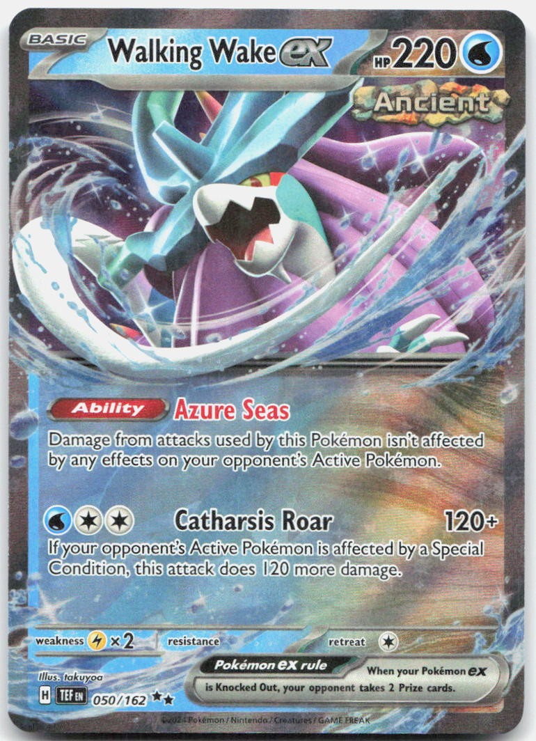 Walking Wake ex 050/162 Double Rare Temporal Forces Pokemon Holo Near Mint