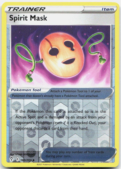 Spirit Mask Reverse Holo Uncommon SWSH07: Evolving Skies 160/203 NM