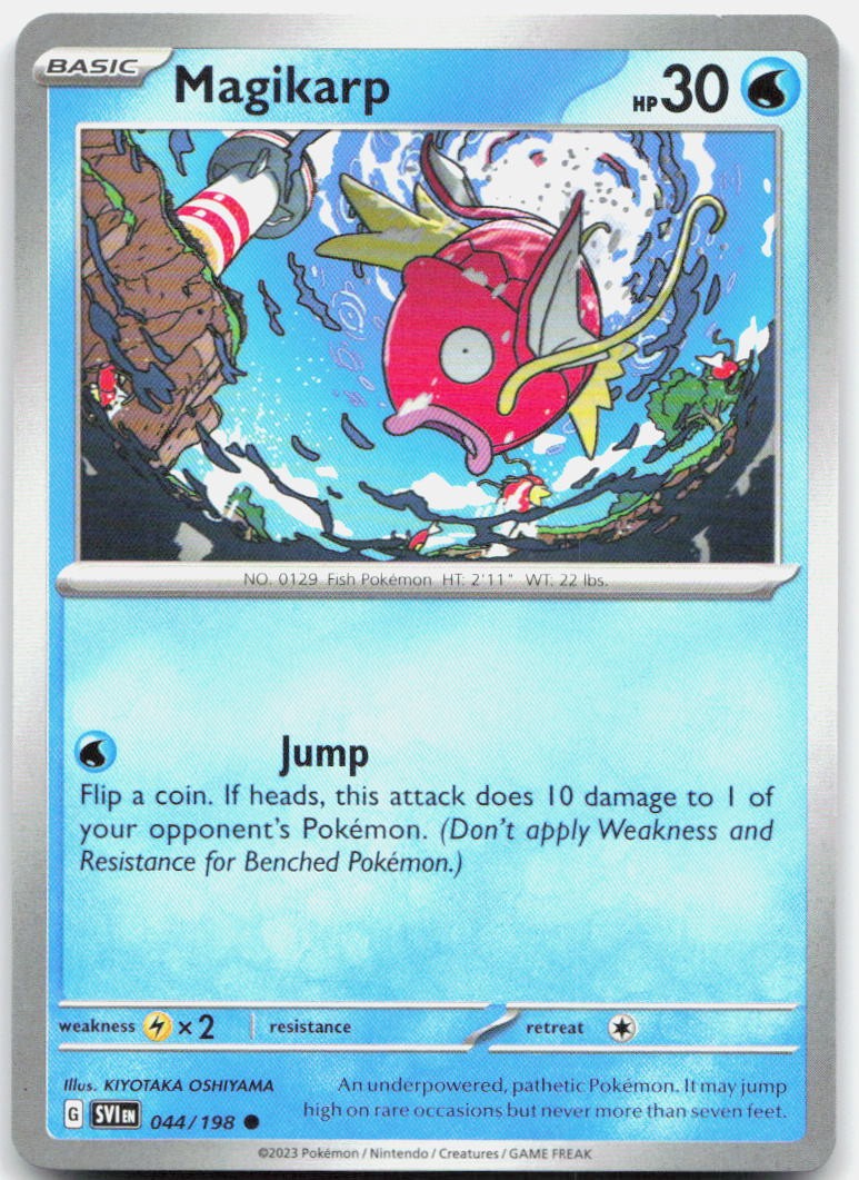 Magikarp 044/198 Common Scarlet & Violet Pokemon Near Mint