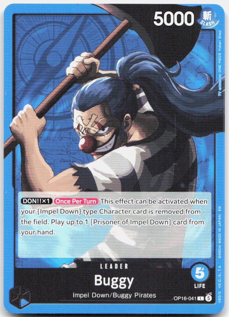 Buggy (041) L The Time of Battle OP16-041 NM