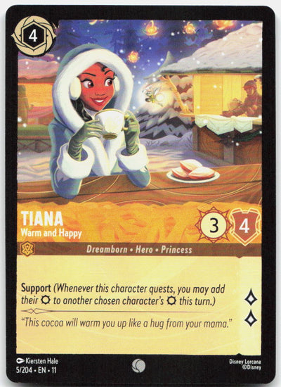 Tiana - Warm and Happy Common Winterspell 5/204 NM