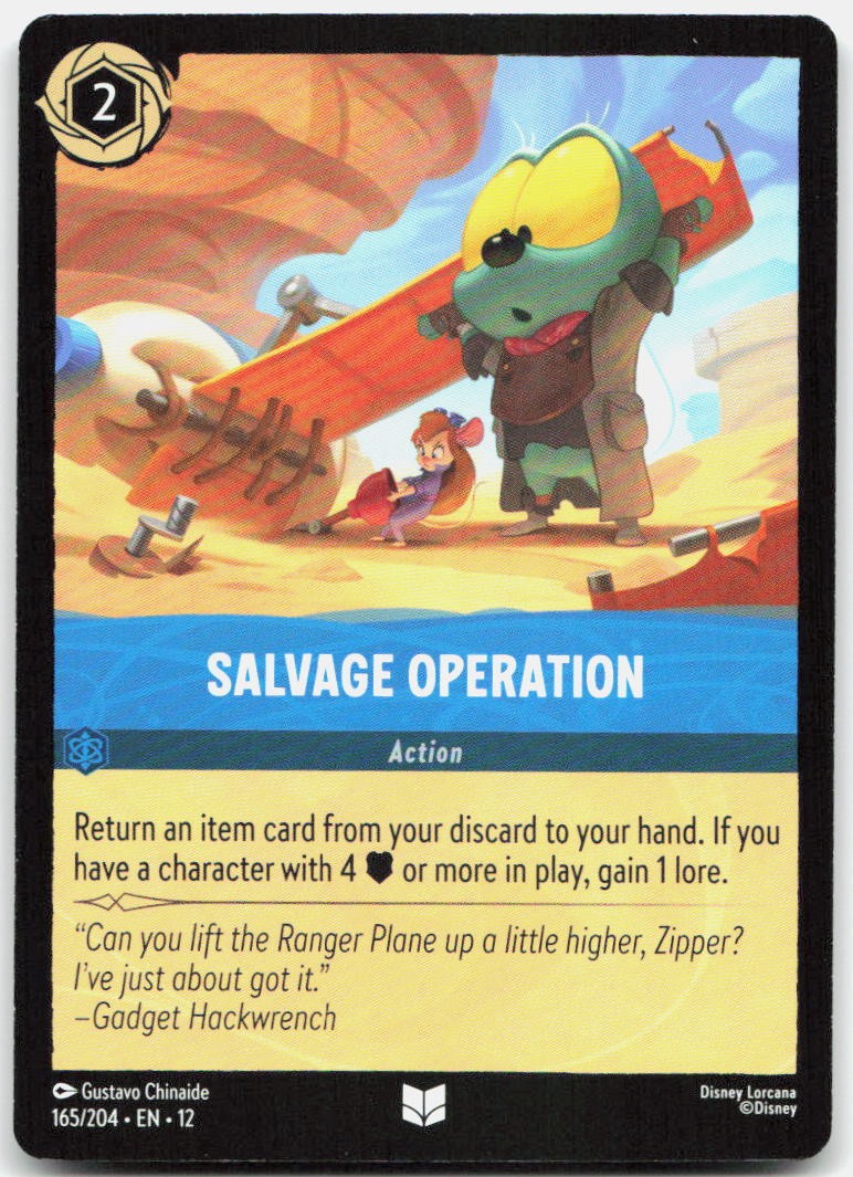 Salvage Operation Uncommon Wilds Unknown 165/204 NM