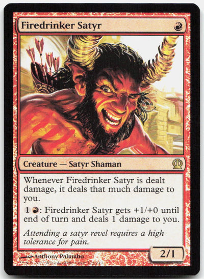 Firedrinker Satyr 122 Rare Theros Magic: The Gathering Foil Near Mint