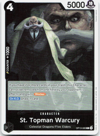 St. Topman Warcury Foil R Carrying On His Will OP13-089 NM