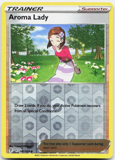 Aroma Lady Reverse Holo Uncommon SWSH07: Evolving Skies 141/203 NM
