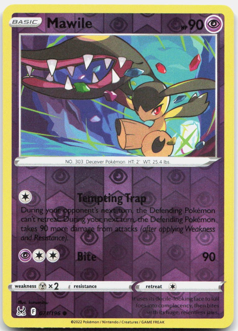 Mawile Reverse Holo Common SWSH11: Lost Origin 071/196 NM