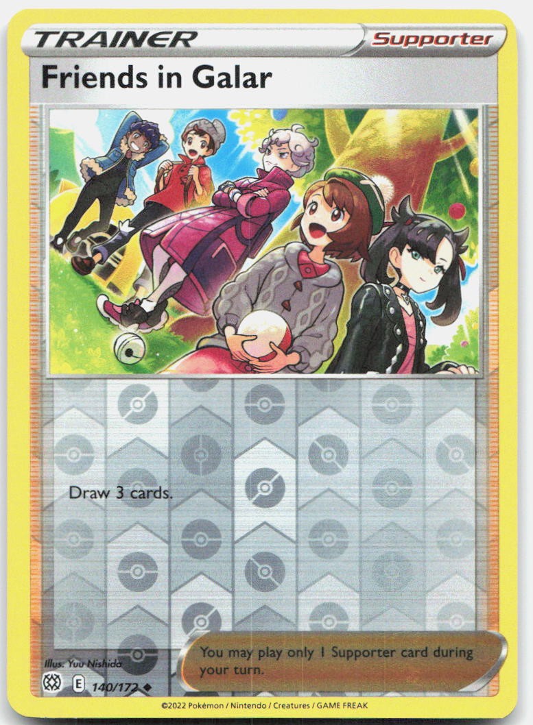 Friends in Galar 140/172 Uncommon Brilliant Stars Pokemon Reverse Holo Near Mint