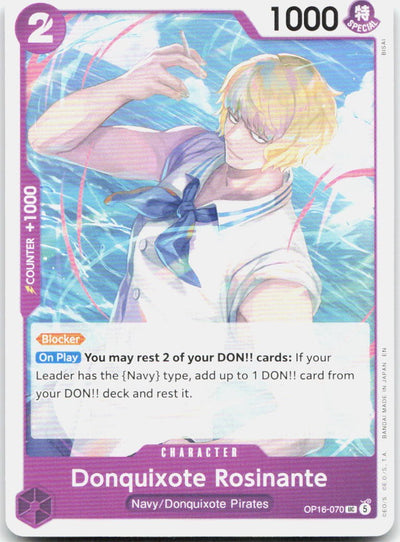 Donquixote Rosinante UC The Time of Battle OP16-070 NM