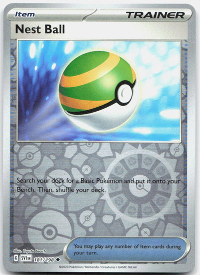 Nest Ball - Reverse Holo Uncommon SV01: Scarlet & Violet Base Set 181/198 NM