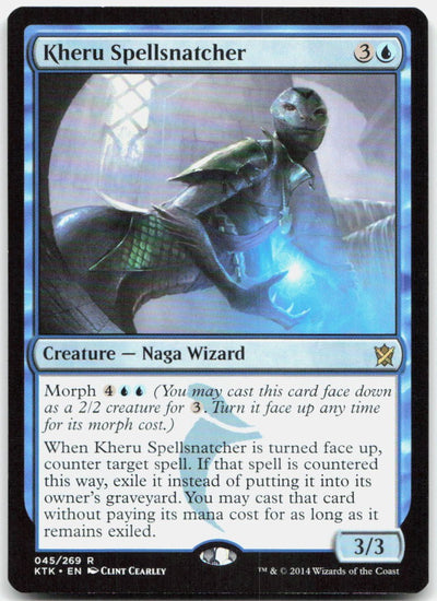 Kheru Spellsnatcher 45 Rare Khans of Tarkir Magic: The Gathering Near Mint
