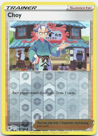 Choy Reverse Holo Uncommon SWSH10: Astral Radiance 137/189 NM