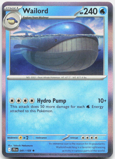 Wailord Holo Rare SV09: Journey Together 041/159 NM