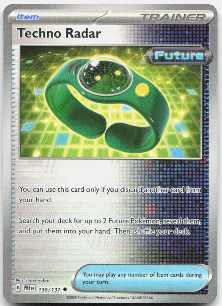 Techno Radar (Poke Ball Pattern) 130/131 Holo Prismatic Evolutions Pokemon NM