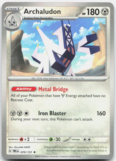 Archaludon (Poke Ball Pattern) Holo Rare SV: Prismatic Evolutions 070/131 NM