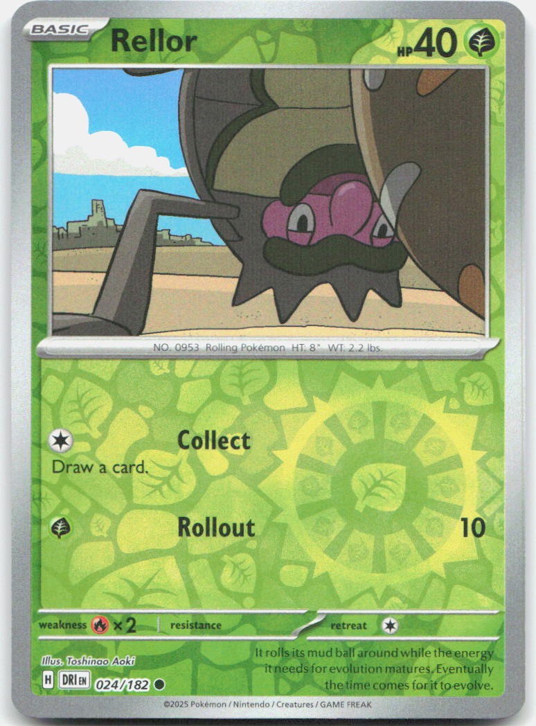 Rellor Reverse Holo Common SV10: Destined Rivals 024/182 NM