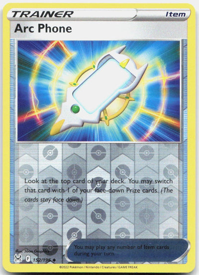 Arc Phone Reverse Holo Uncommon SWSH11: Lost Origin 152/196 NM