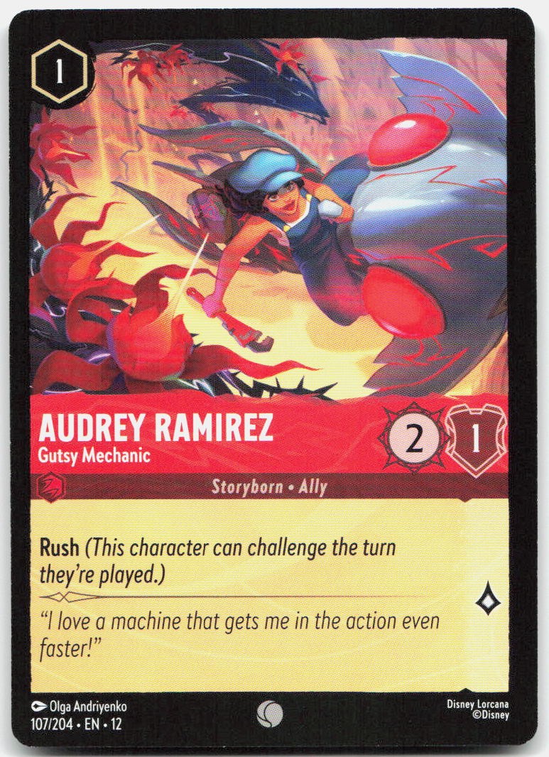 Audrey Ramirez - Gutsy Mechanic Common Wilds Unknown 107/204 NM