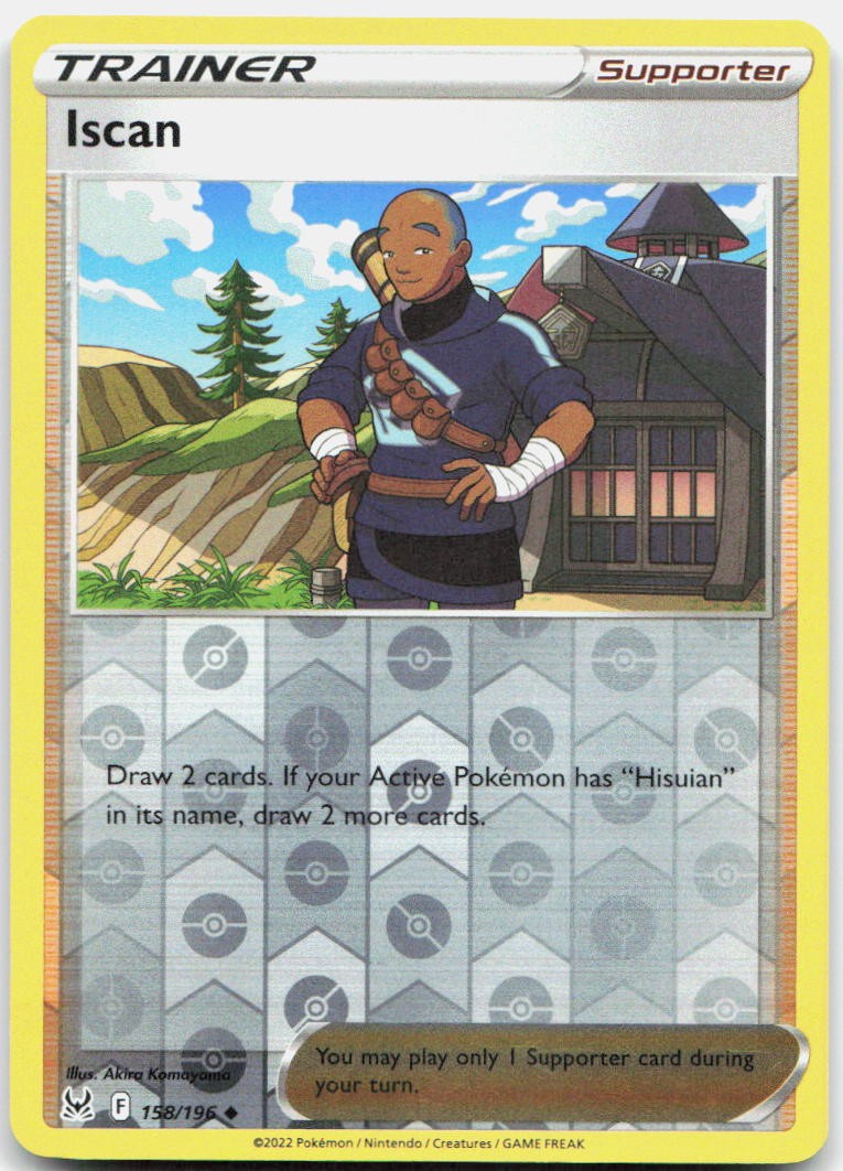 Iscan Reverse Holo Uncommon SWSH11: Lost Origin 158/196 NM