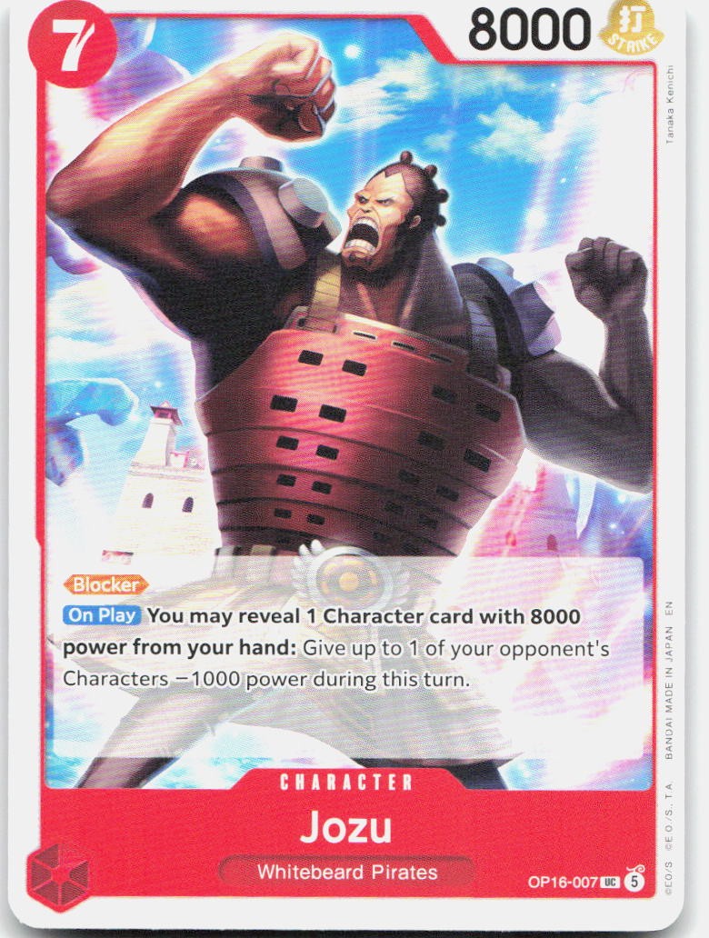 Jozu UC The Time of Battle OP16-007 NM