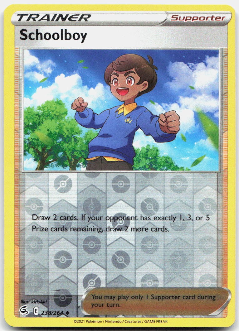 Schoolboy Reverse Holo Uncommon SWSH08: Fusion Strike 238/264 NM
