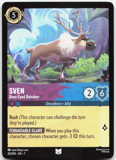 Sven - Keen-Eyed Reindeer Uncommon Archazia's Island 65/204 NM