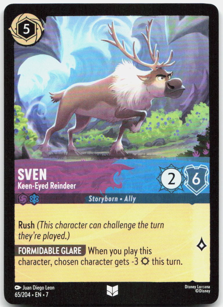 Sven - Keen-Eyed Reindeer Uncommon Archazia's Island 65/204 NM