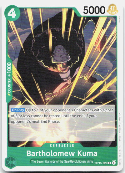 Bartholomew Kuma () C Adventure on Kami's Island OP15-029 NM