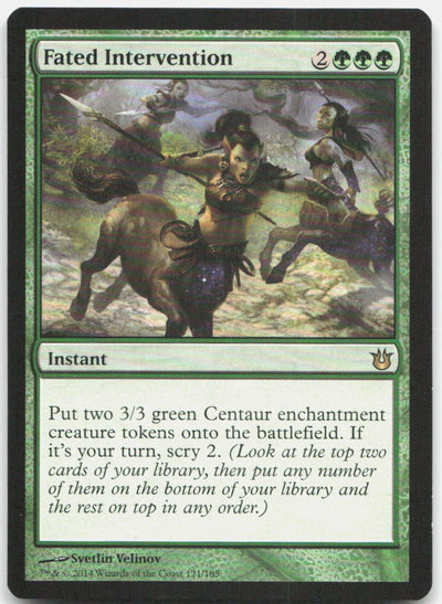 Fated Intervention R Born of the Gods 121 NM