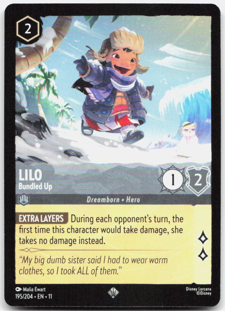 Lilo - Bundled Up Super Rare Winterspell 195/204 NM