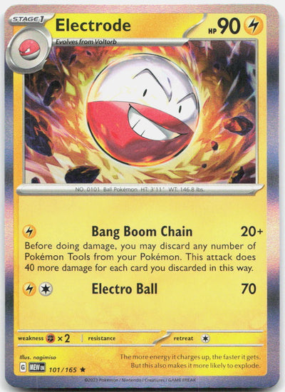 Electrode 101/165 Rare 151 Pokemon Holo Near Mint