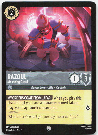 Razoul - Menacing Guard Common Archazia's Island 189/204 NM