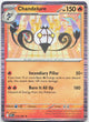 Chandelure 018/086 Holo Rare White Flare Pokemon Near Mint