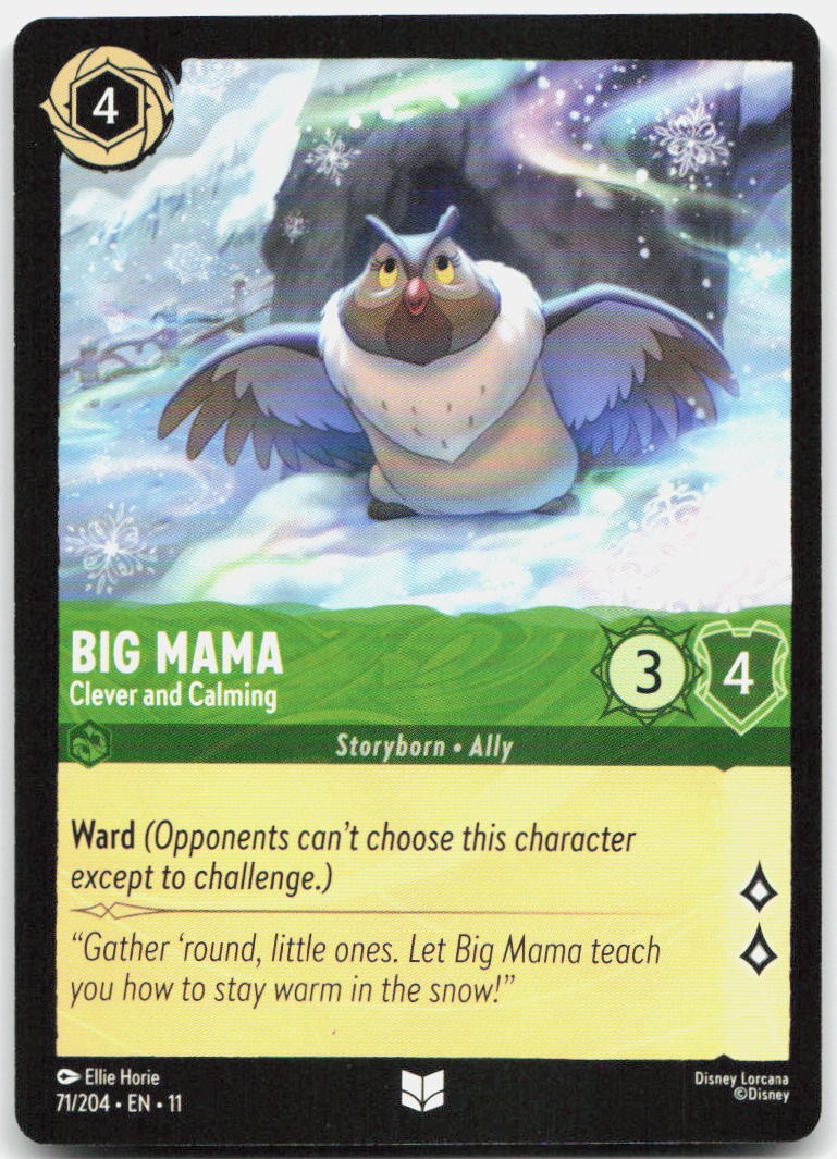 Big Mama - Clever and Calming Uncommon Winterspell 71/204 NM