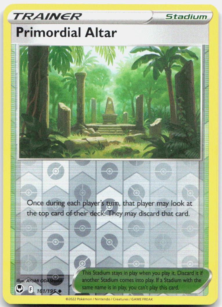 Primordial Altar Reverse Holo Uncommon SWSH12: Silver Tempest 161/195 NM