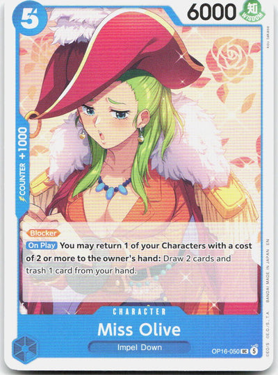Miss Olive UC The Time of Battle OP16-050 NM